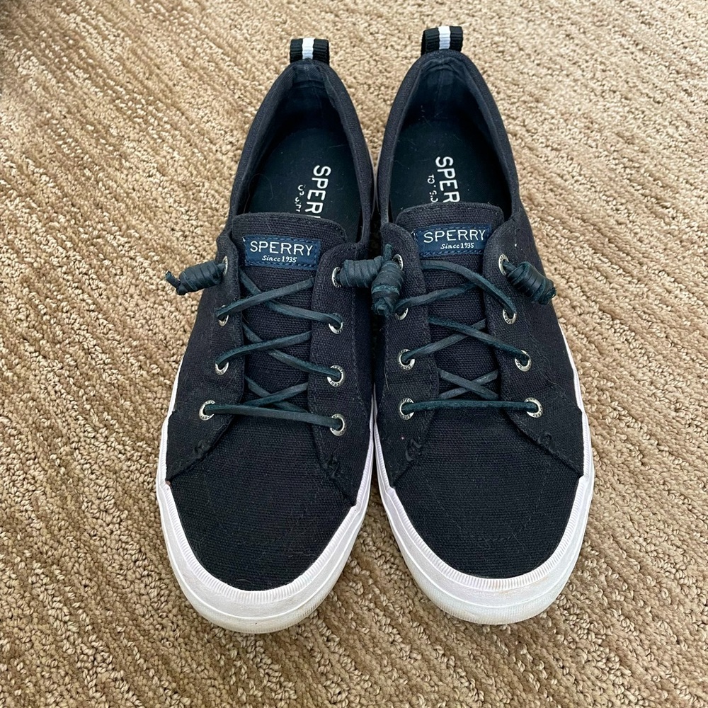 Sperry slip on sneakers size 8.5 black